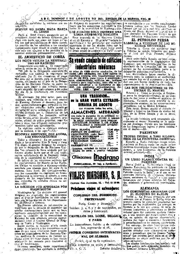 ABC MADRID 05-08-1951 página 20