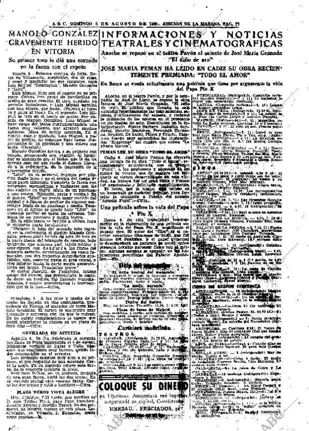 ABC MADRID 05-08-1951 página 27