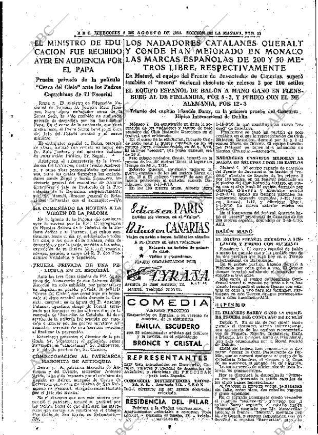 ABC MADRID 08-08-1951 página 15