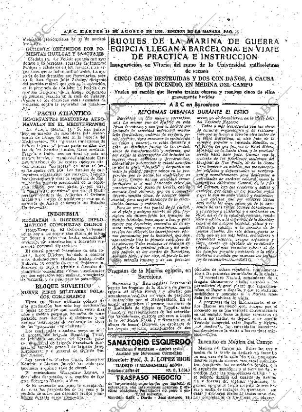 ABC MADRID 14-08-1951 página 11