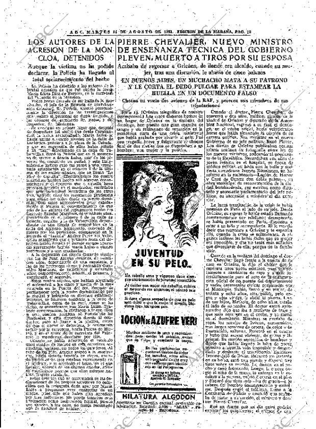 ABC MADRID 14-08-1951 página 13