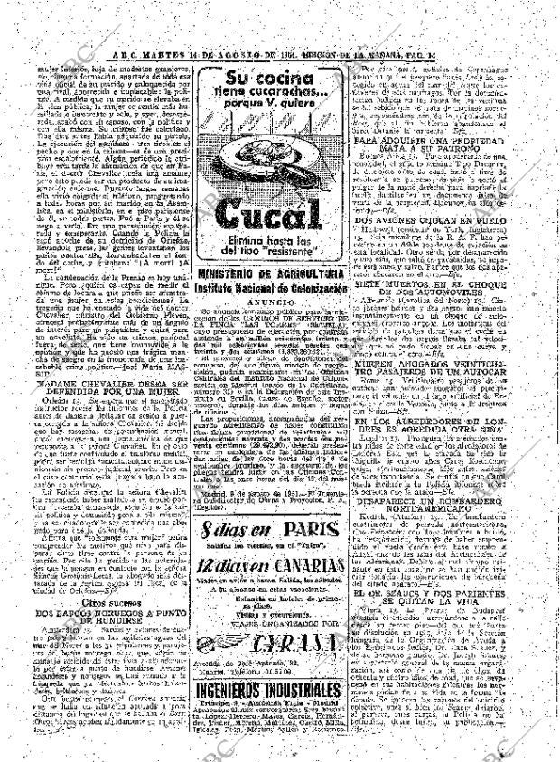 ABC MADRID 14-08-1951 página 14