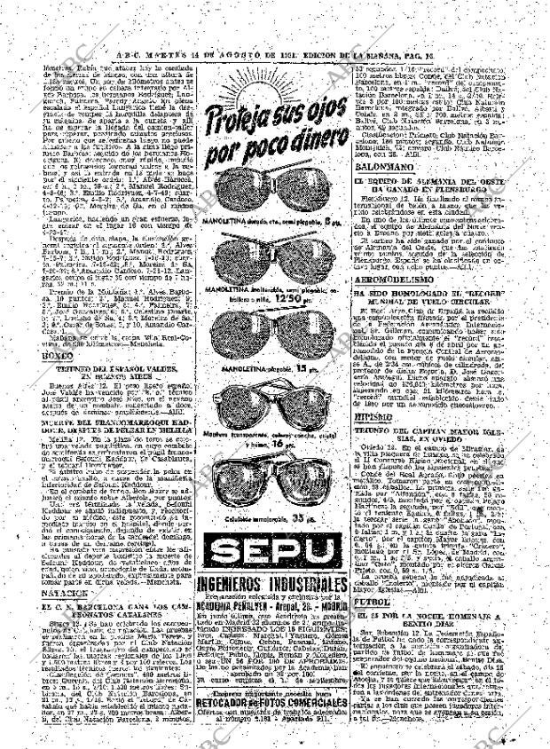 ABC MADRID 14-08-1951 página 16