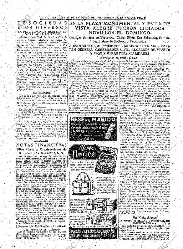 ABC MADRID 14-08-1951 página 17
