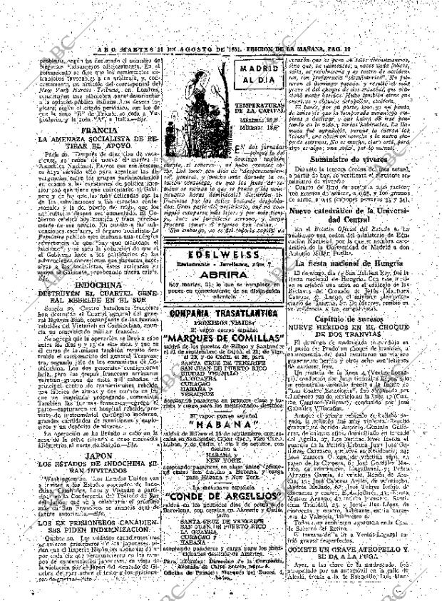 ABC MADRID 21-08-1951 página 10