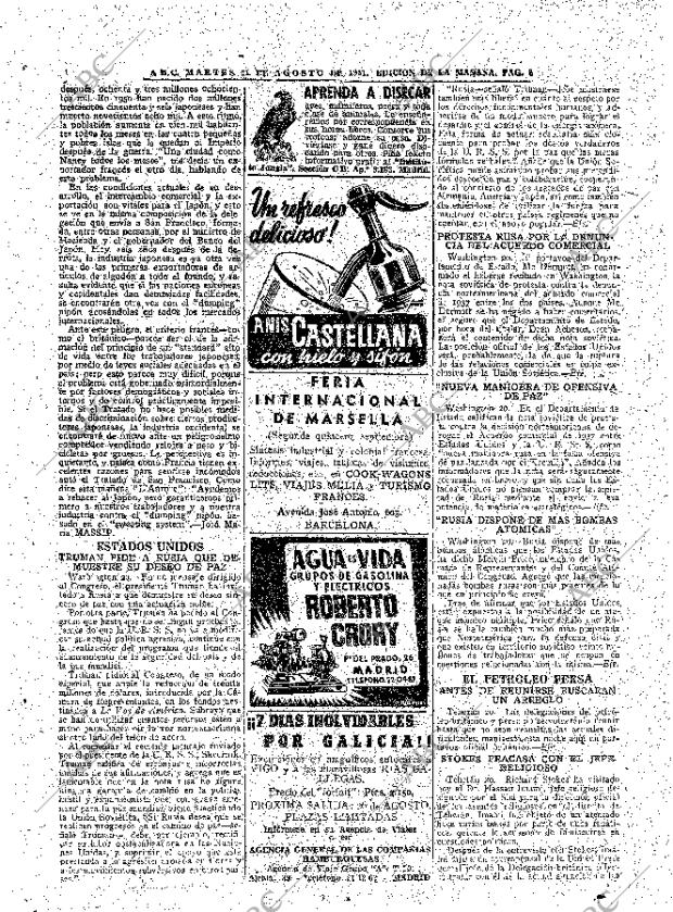 ABC MADRID 21-08-1951 página 8