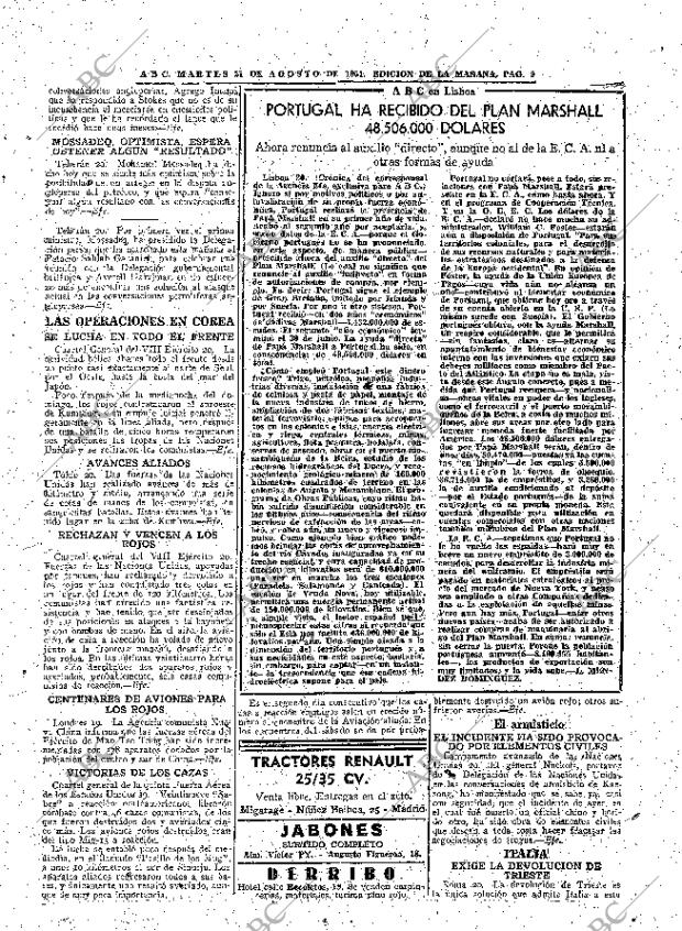 ABC MADRID 21-08-1951 página 9