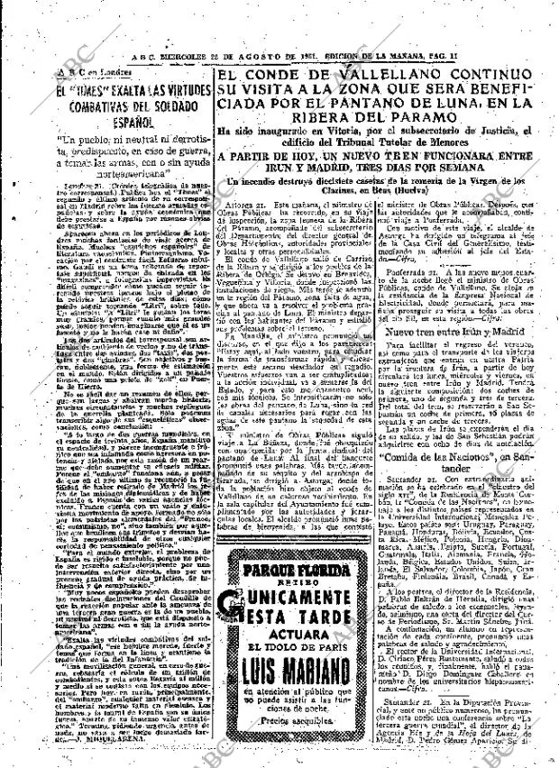 ABC MADRID 22-08-1951 página 11