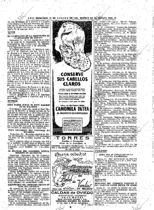 ABC MADRID 22-08-1951 página 16