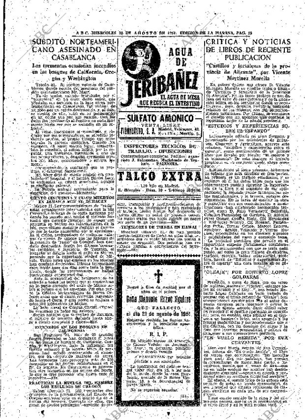 ABC MADRID 22-08-1951 página 19