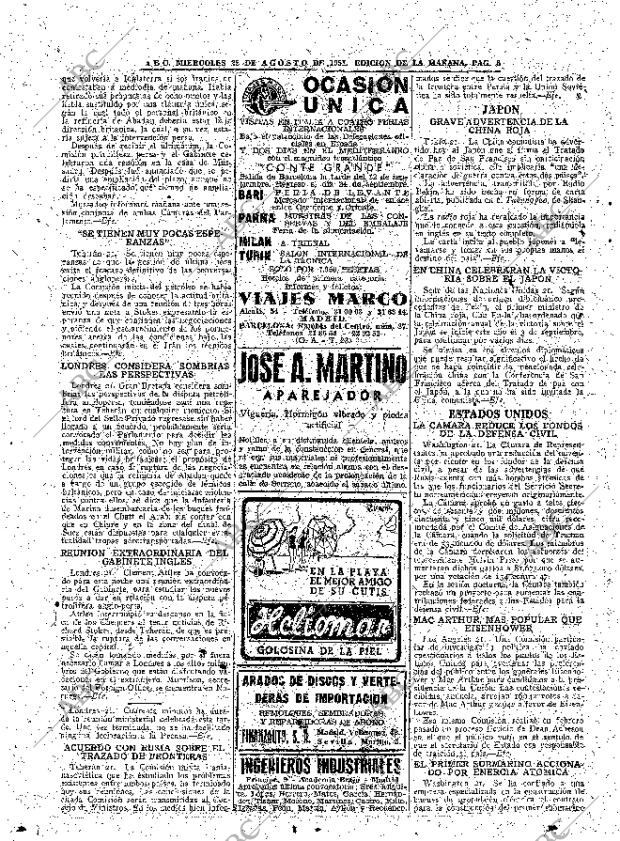 ABC MADRID 22-08-1951 página 8