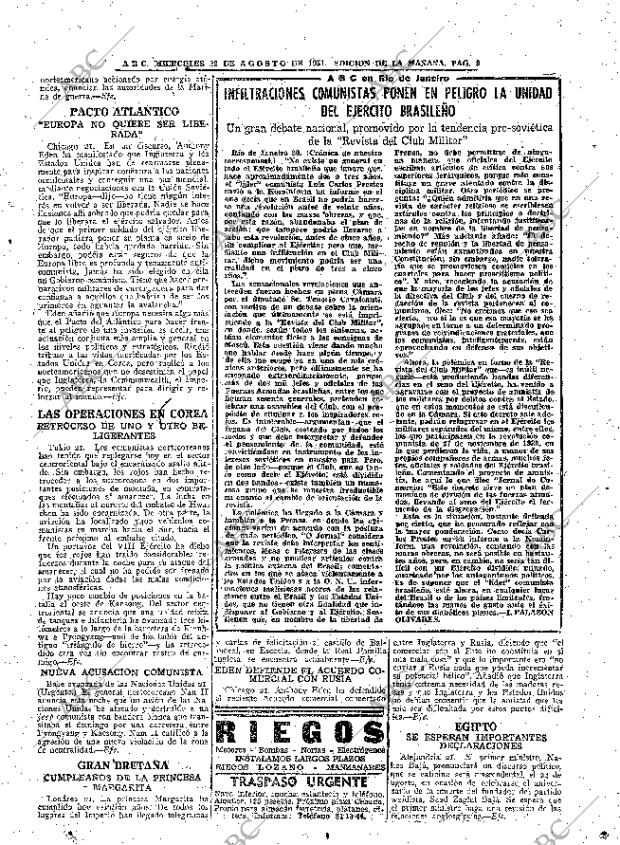 ABC MADRID 22-08-1951 página 9