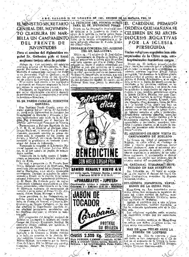 ABC MADRID 25-08-1951 página 10