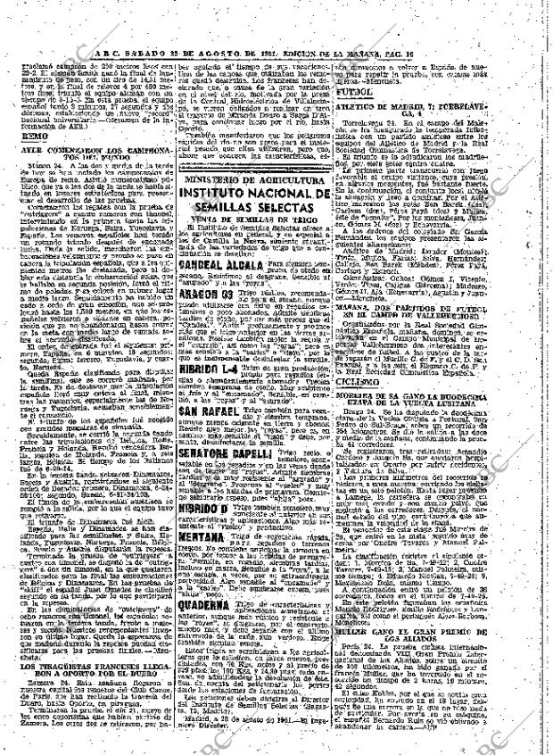 ABC MADRID 25-08-1951 página 16