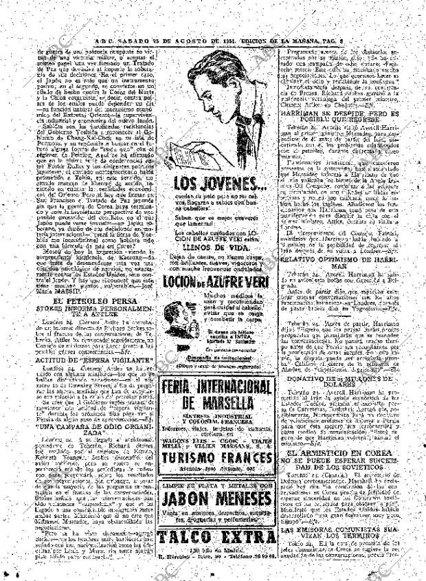 ABC MADRID 25-08-1951 página 8