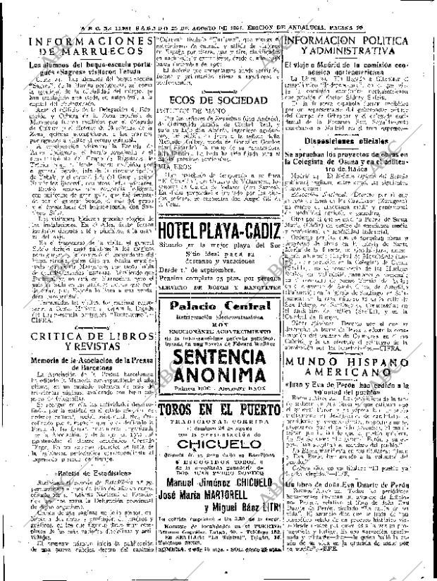 ABC SEVILLA 25-08-1951 página 10