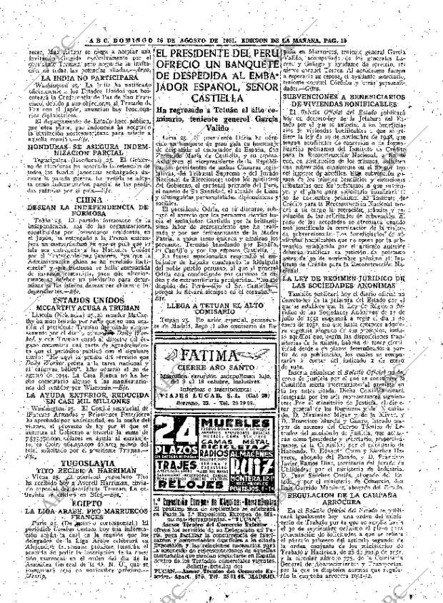 ABC MADRID 26-08-1951 página 19