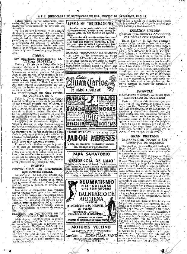 ABC MADRID 05-09-1951 página 10