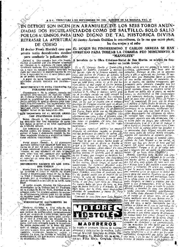 ABC MADRID 05-09-1951 página 17