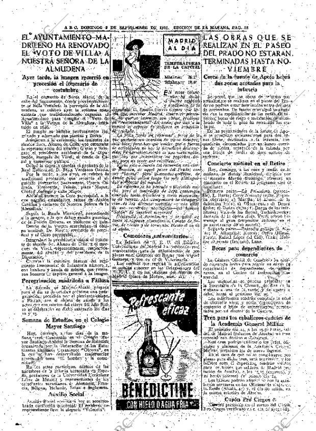 ABC MADRID 09-09-1951 página 22