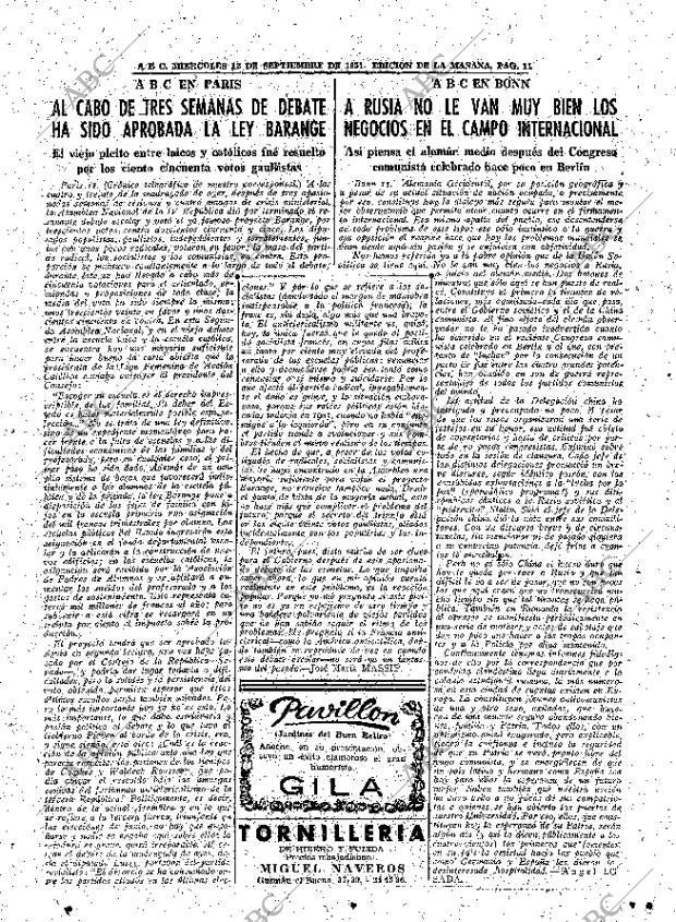 ABC MADRID 12-09-1951 página 11