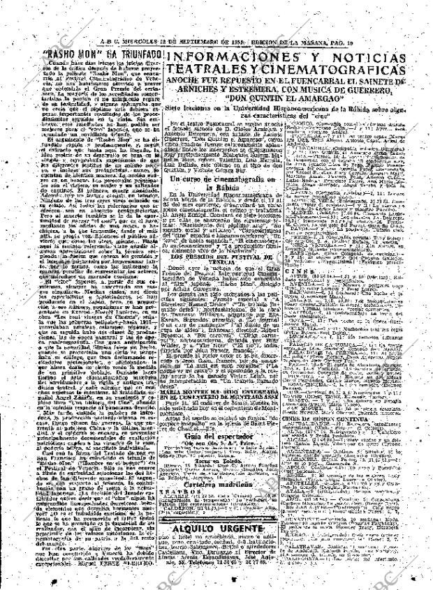 ABC MADRID 12-09-1951 página 19