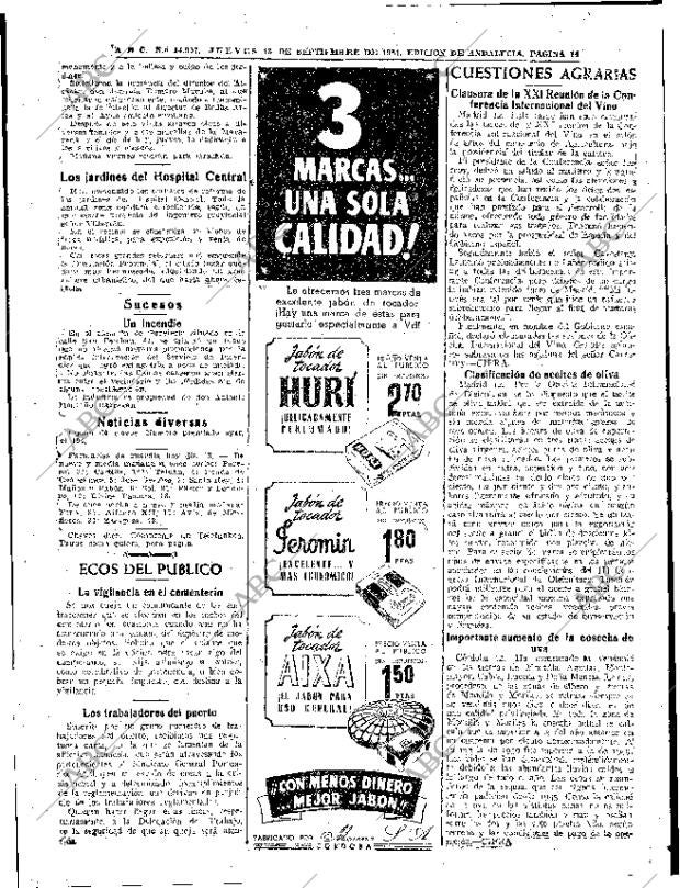 ABC SEVILLA 13-09-1951 página 14