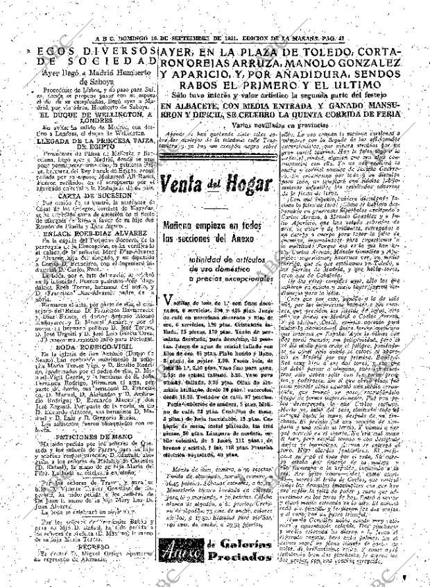 ABC MADRID 16-09-1951 página 41