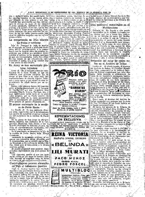 ABC MADRID 19-09-1951 página 14