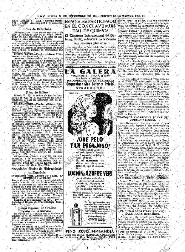 ABC MADRID 20-09-1951 página 16