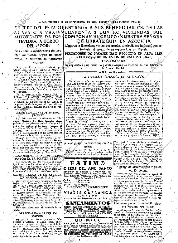 ABC MADRID 21-09-1951 página 11