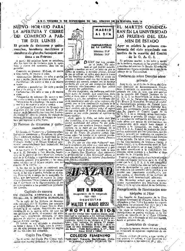 ABC MADRID 21-09-1951 página 14
