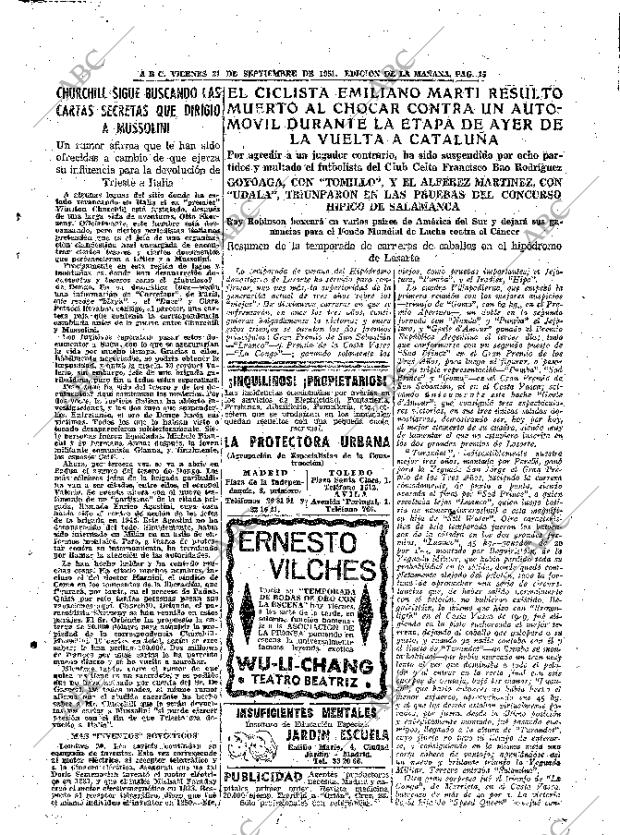 ABC MADRID 21-09-1951 página 15