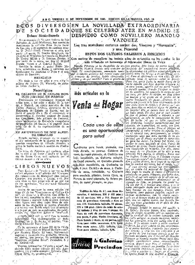 ABC MADRID 21-09-1951 página 19