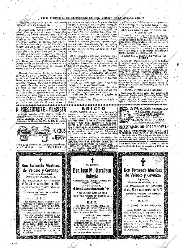 ABC MADRID 21-09-1951 página 20