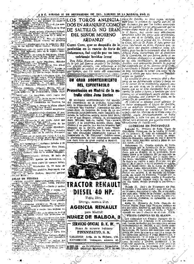 ABC MADRID 22-09-1951 página 21