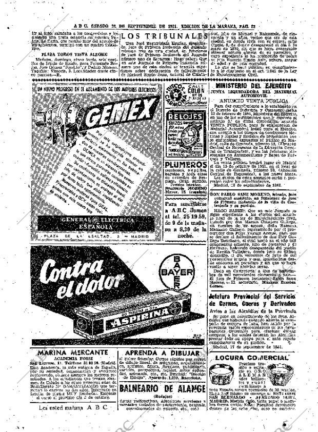 ABC MADRID 22-09-1951 página 22