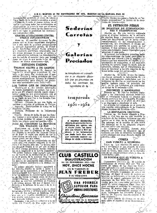 ABC MADRID 25-09-1951 página 23