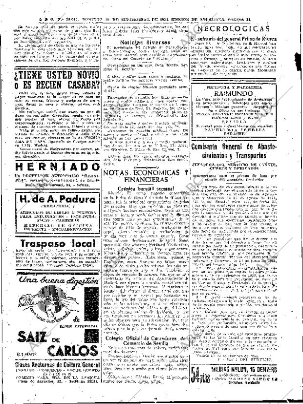 ABC SEVILLA 30-09-1951 página 14