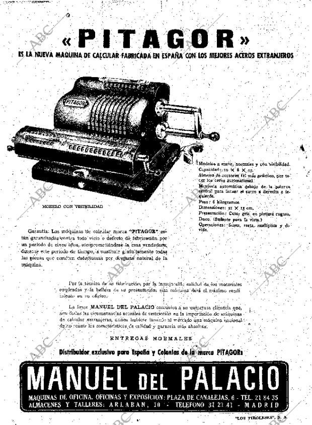 ABC MADRID 02-10-1951 página 2