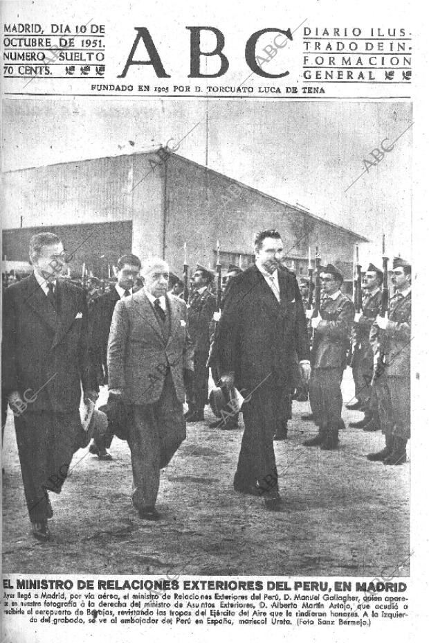 ABC MADRID 10-10-1951 página 1