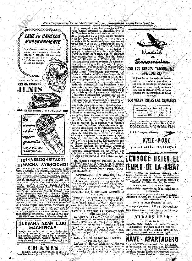 ABC MADRID 10-10-1951 página 20