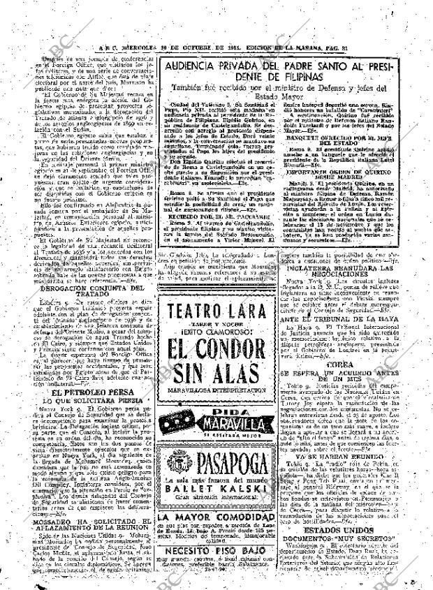 ABC MADRID 10-10-1951 página 21