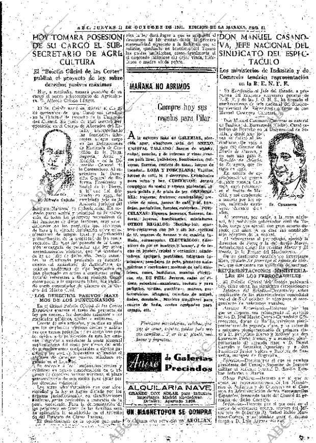 ABC MADRID 11-10-1951 página 31