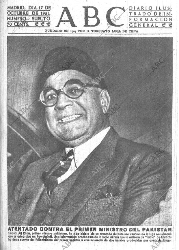 ABC MADRID 17-10-1951 página 1