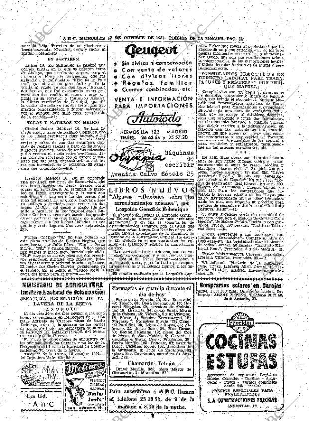 ABC MADRID 17-10-1951 página 34