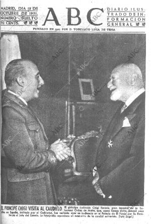 ABC MADRID 18-10-1951 página 1
