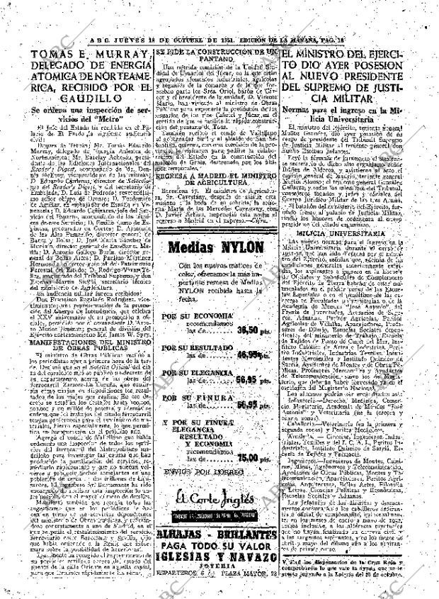 ABC MADRID 18-10-1951 página 18