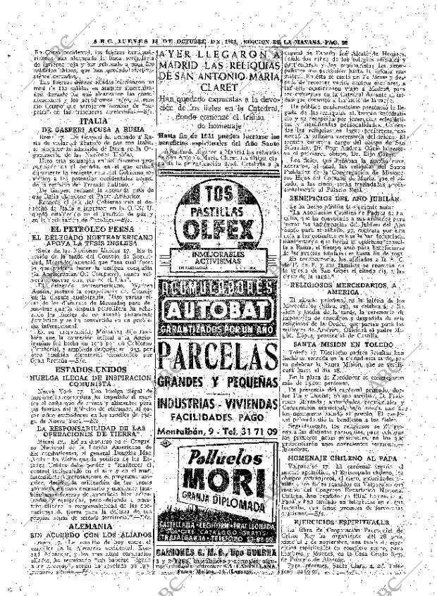 ABC MADRID 18-10-1951 página 22