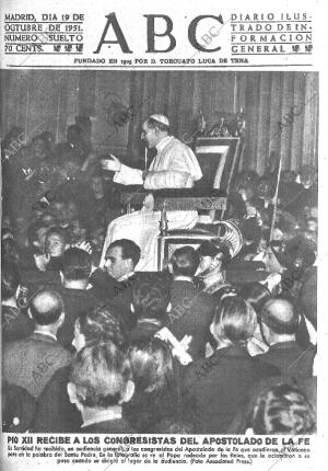 ABC MADRID 19-10-1951 página 1